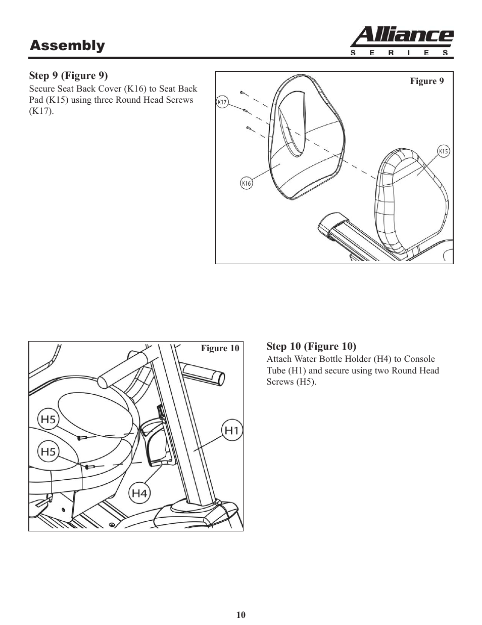 Assembly | Keys Fitness A7r User Manual | Page 10 / 25
