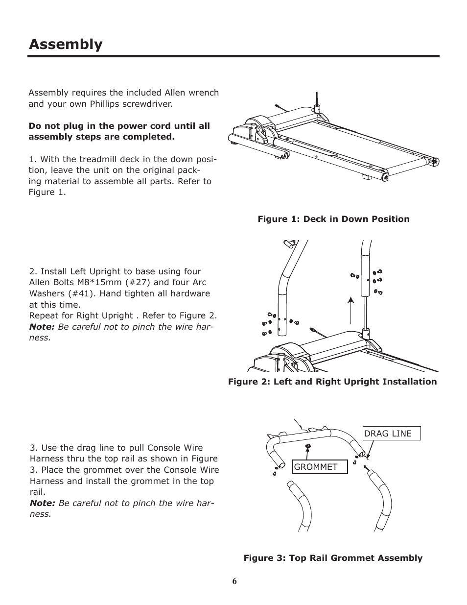 Assembly | Keys Fitness HT403T User Manual | Page 6 / 22