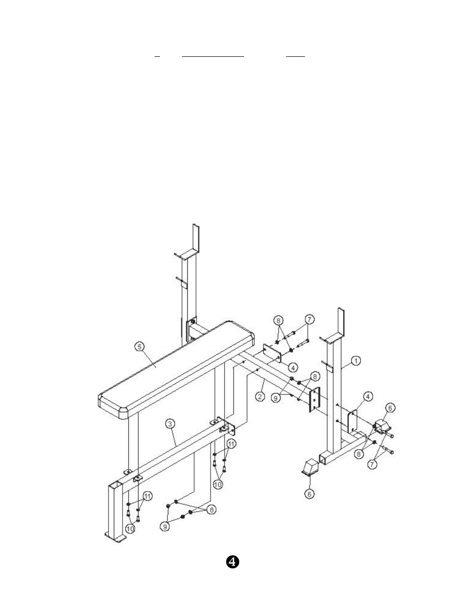 Parts list, Exploded view | Keys Fitness KPS-CB User Manual | Page 6 / 8