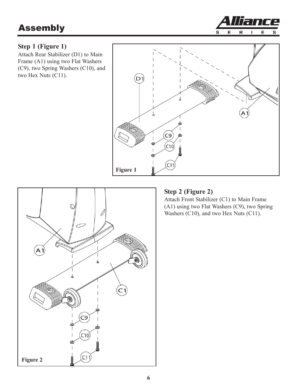 Assembly | Keys Fitness Alliance A7 Upright A7u User Manual | Page 6 / 22