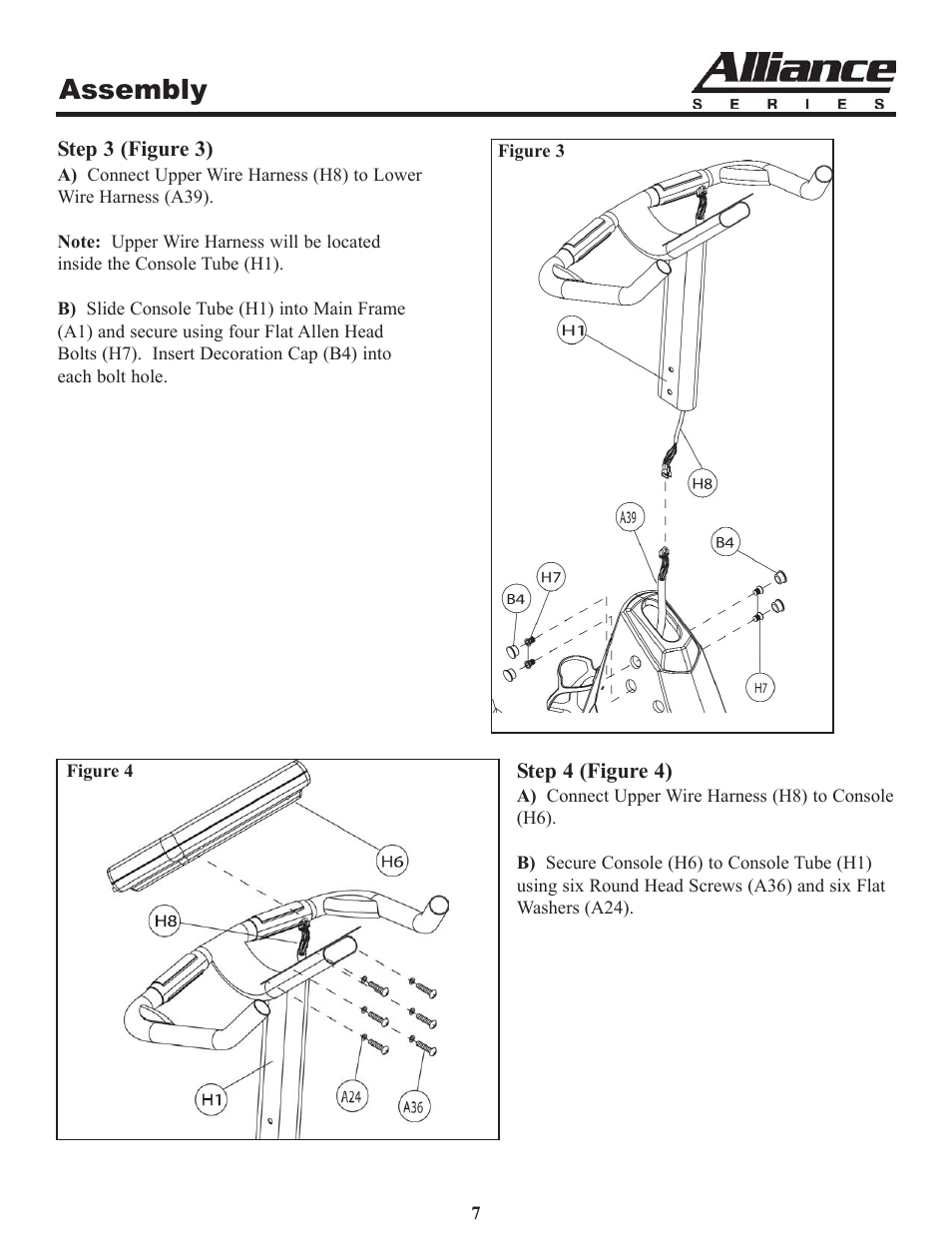 Assembly | Keys Fitness Alliance A7 Upright A7u User Manual | Page 7 / 22