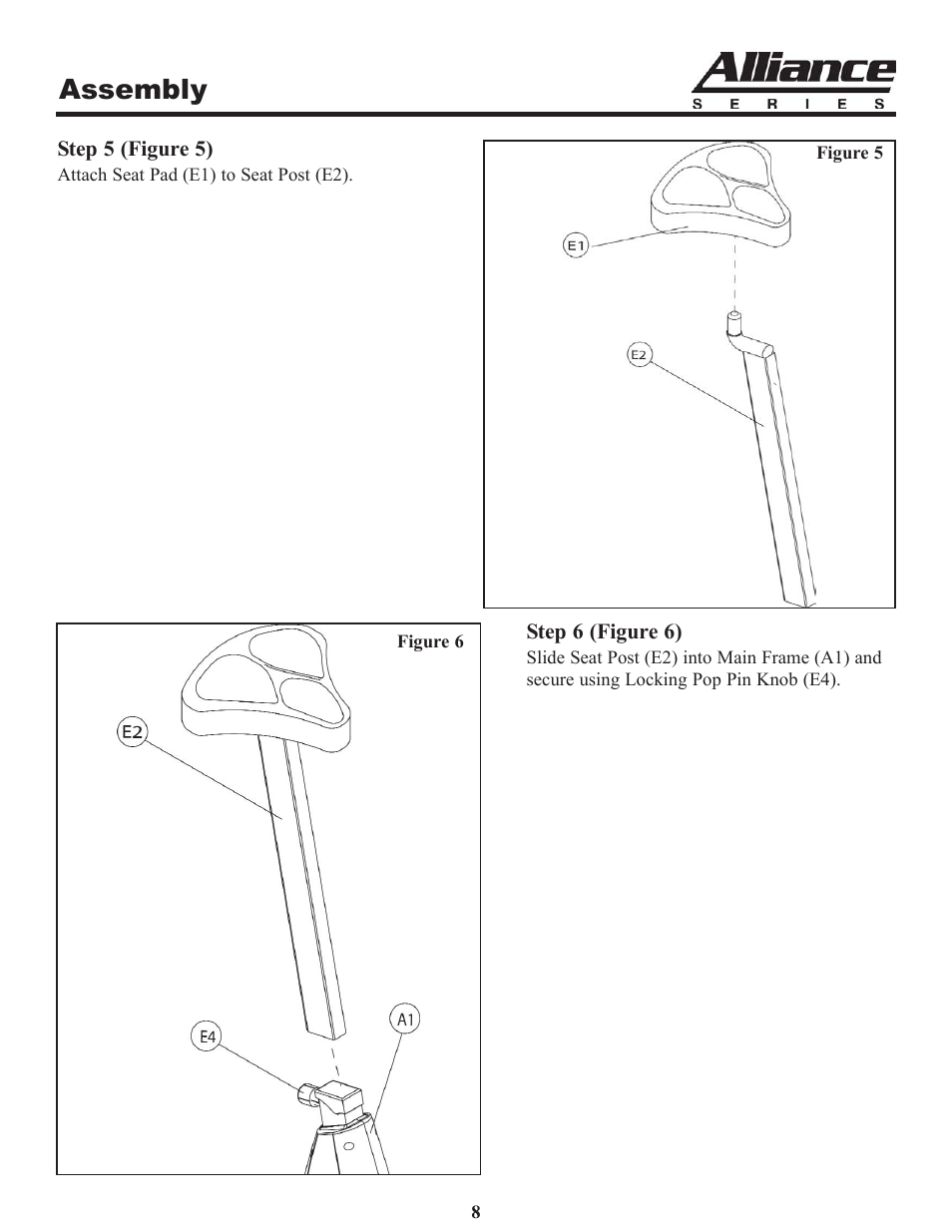 Assembly | Keys Fitness Alliance A7 Upright A7u User Manual | Page 8 / 22