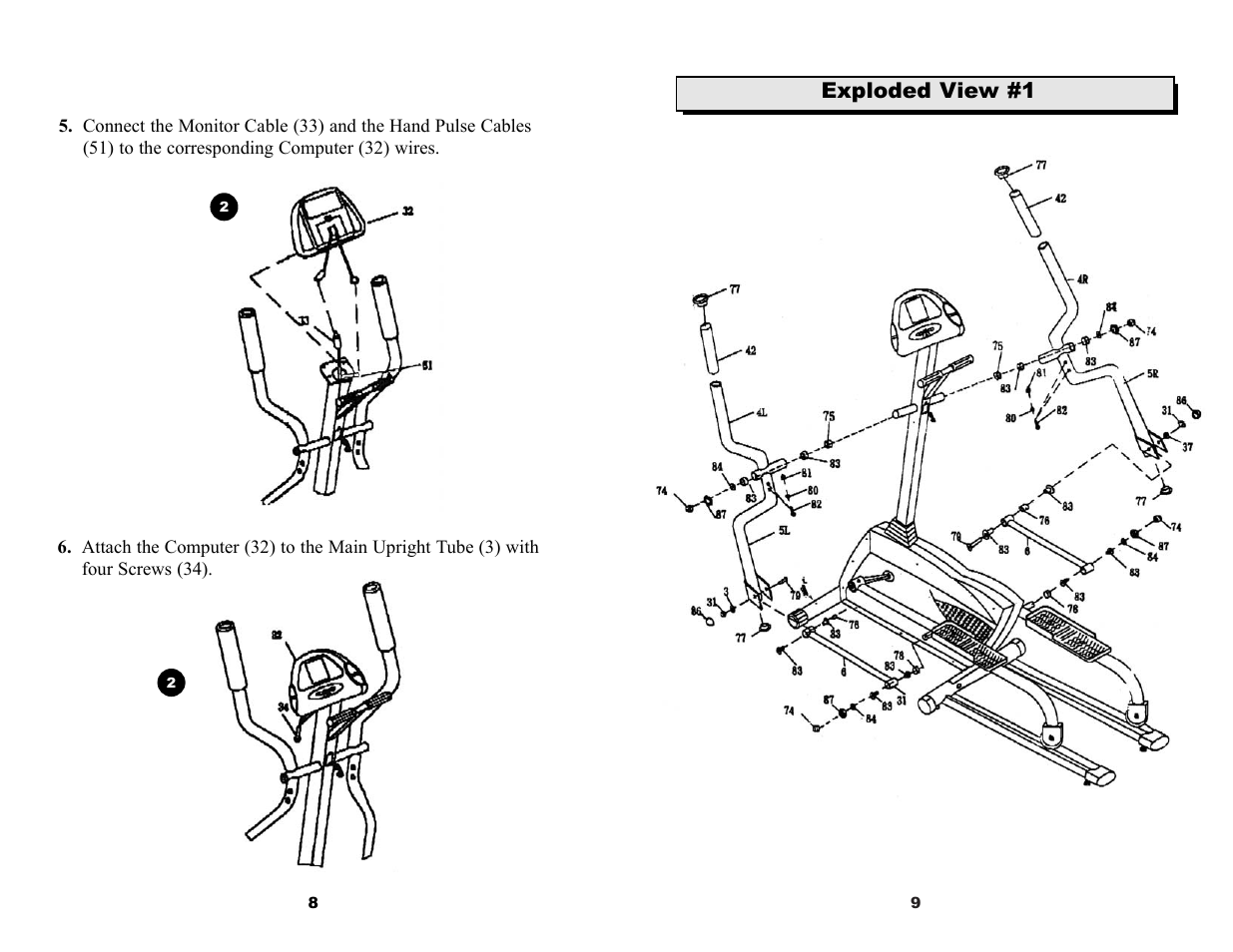 Keys Fitness ET530D User Manual | Page 6 / 10