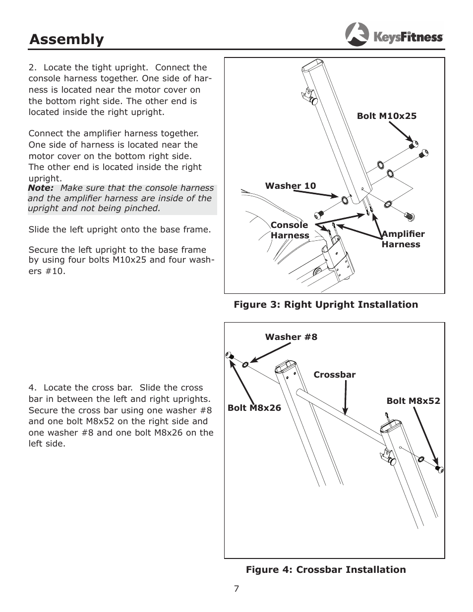 Assembly | Keys Fitness KF-3.5T User Manual | Page 7 / 36