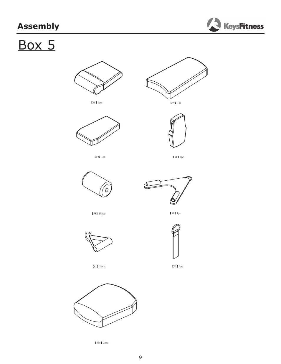Box 5 | Keys Fitness Power System KF-2060 User Manual | Page 9 / 48