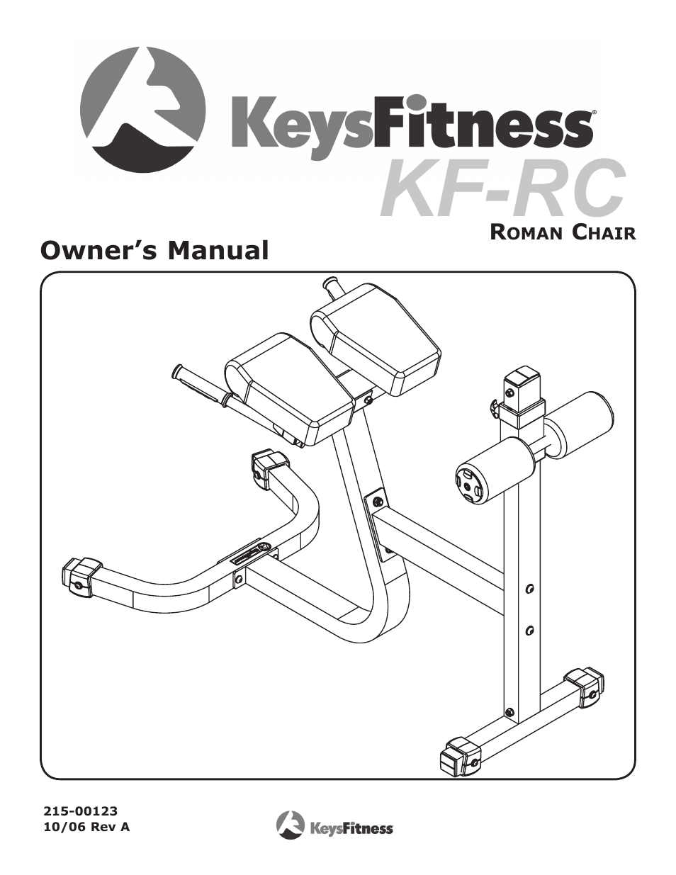 Keys Fitness KF-RC User Manual | 12 pages