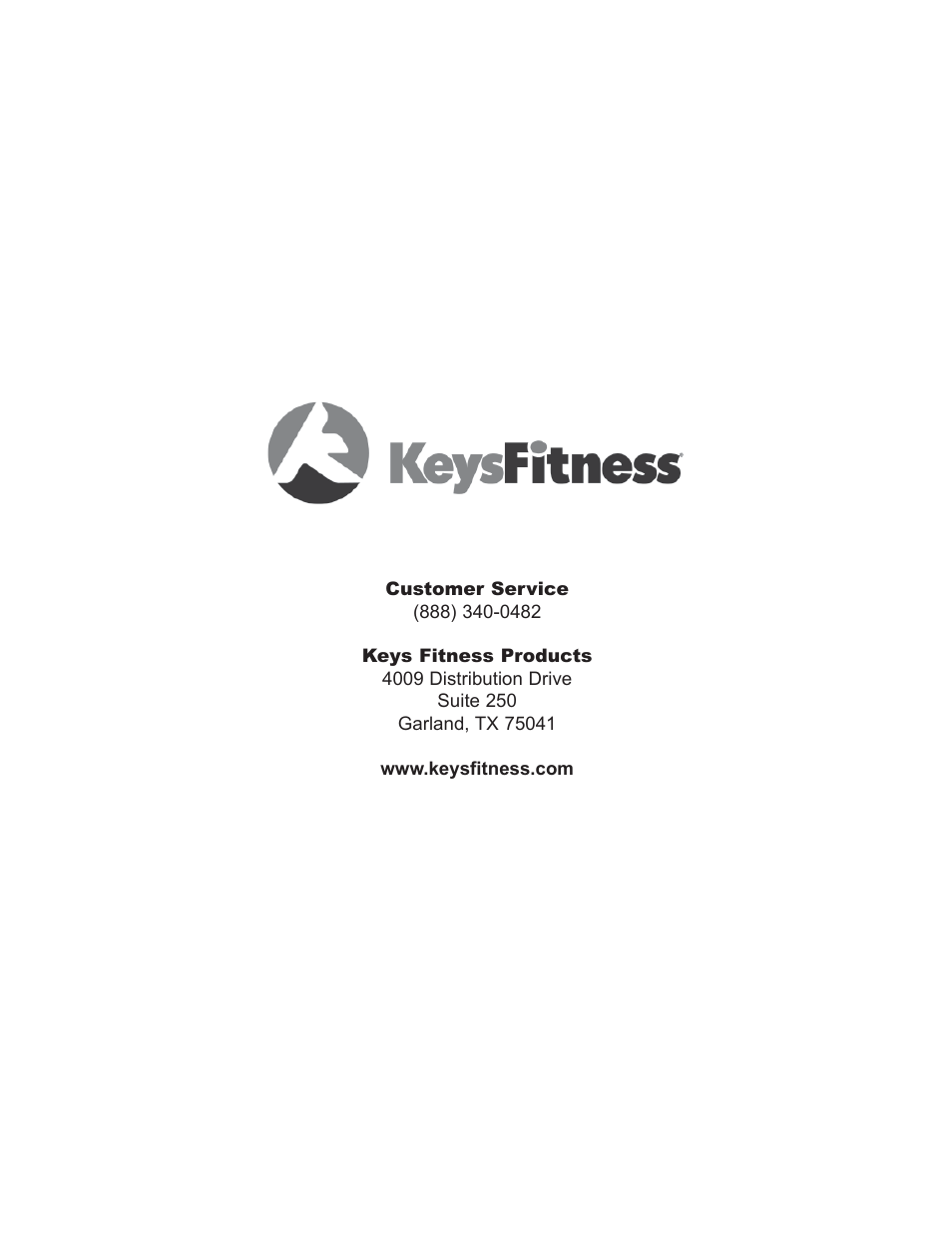 Keys Fitness 5600T User Manual | Page 31 / 31