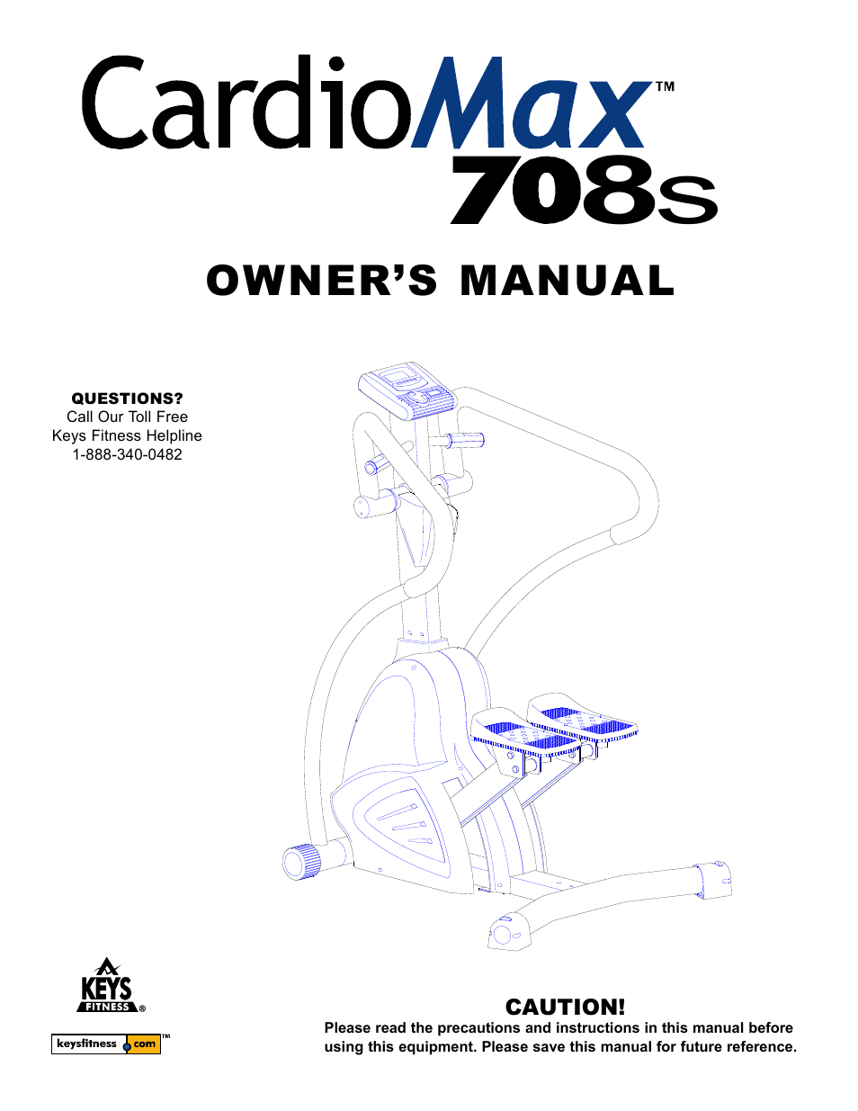 Keys Fitness CM708S User Manual | 16 pages