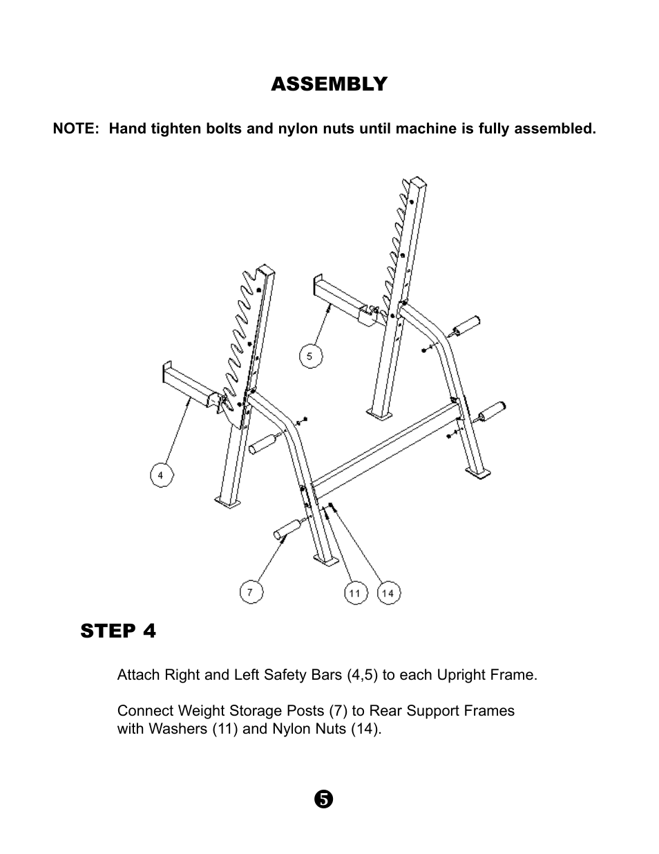 Keys Fitness KPS-SS User Manual | Page 7 / 12
