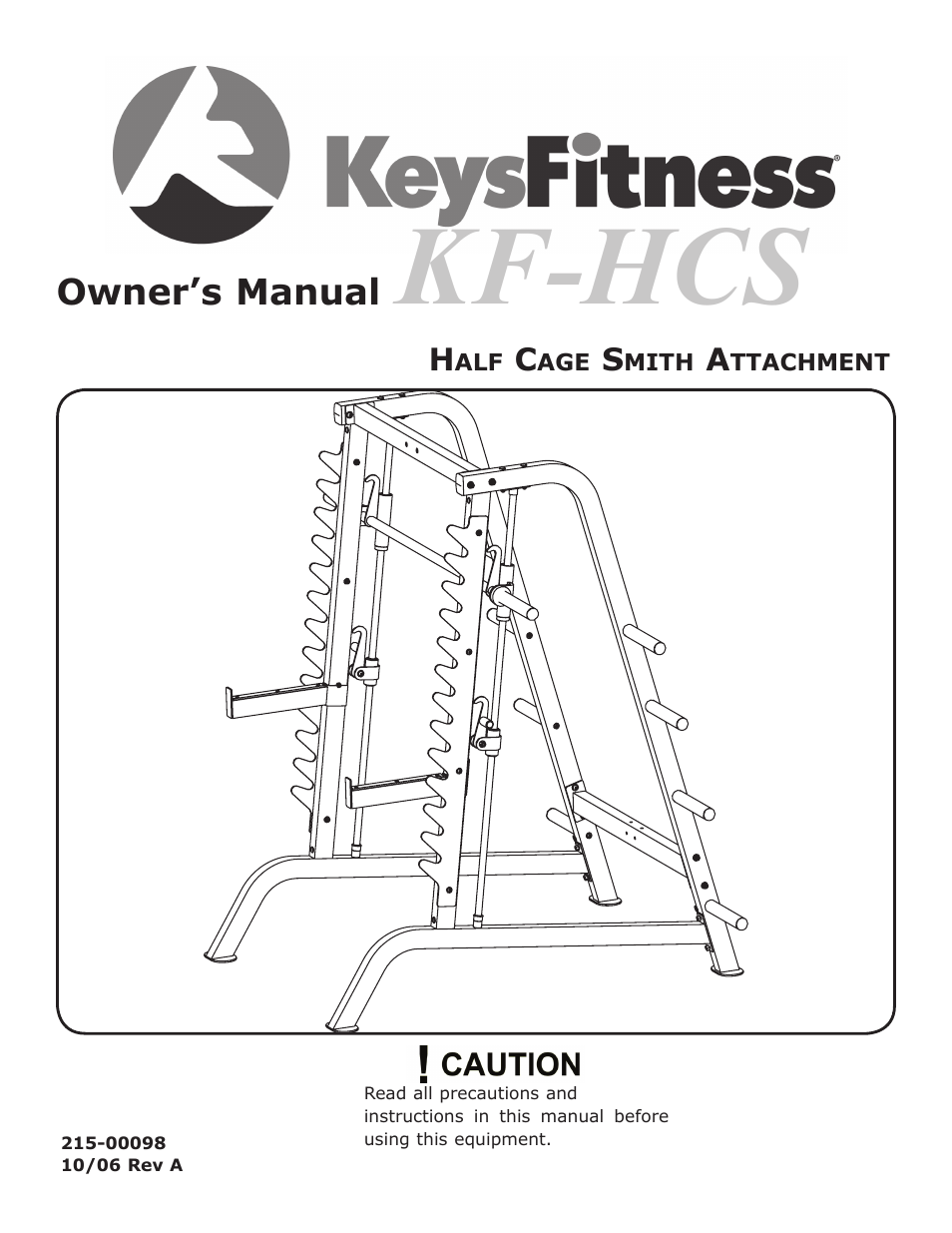 Keys Fitness KF-HCS User Manual | 11 pages