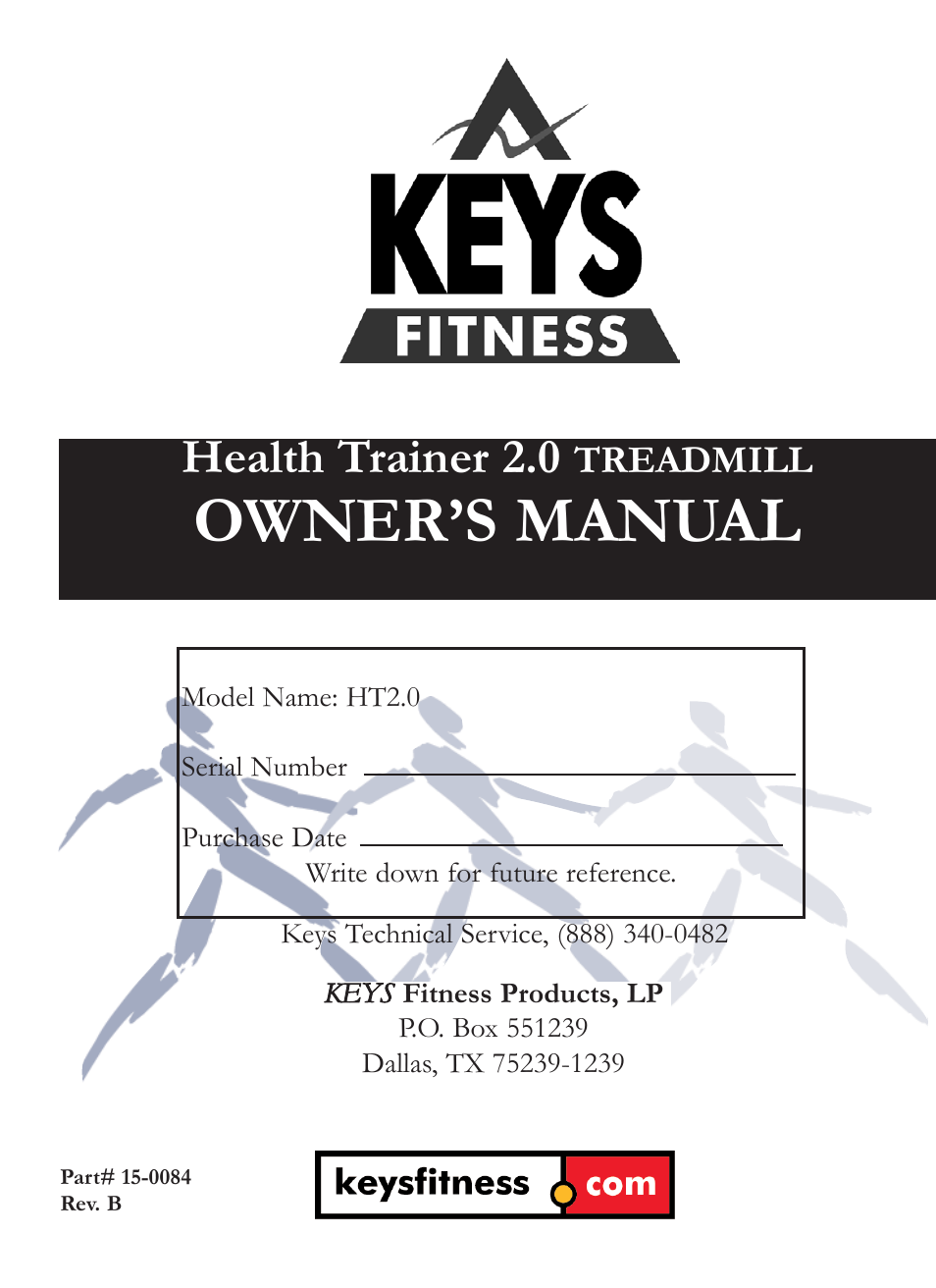 Keys Fitness HT2-0 User Manual | 20 pages