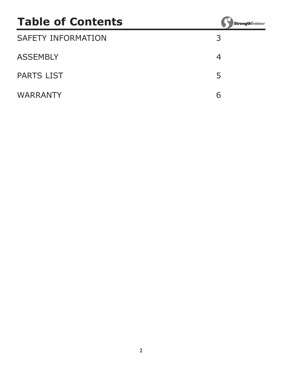 Keys Fitness ST-FBR User Manual | Page 2 / 7