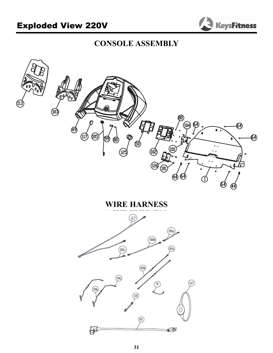 Keys Fitness 5500T User Manual | Page 31 / 33