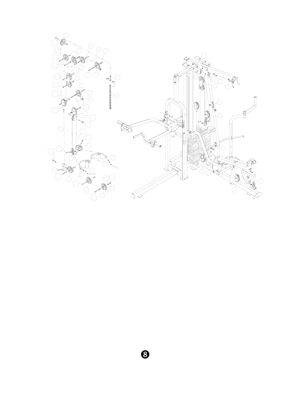 Assembly step 7 | Keys Fitness KPS-2000 User Manual | Page 10 / 20