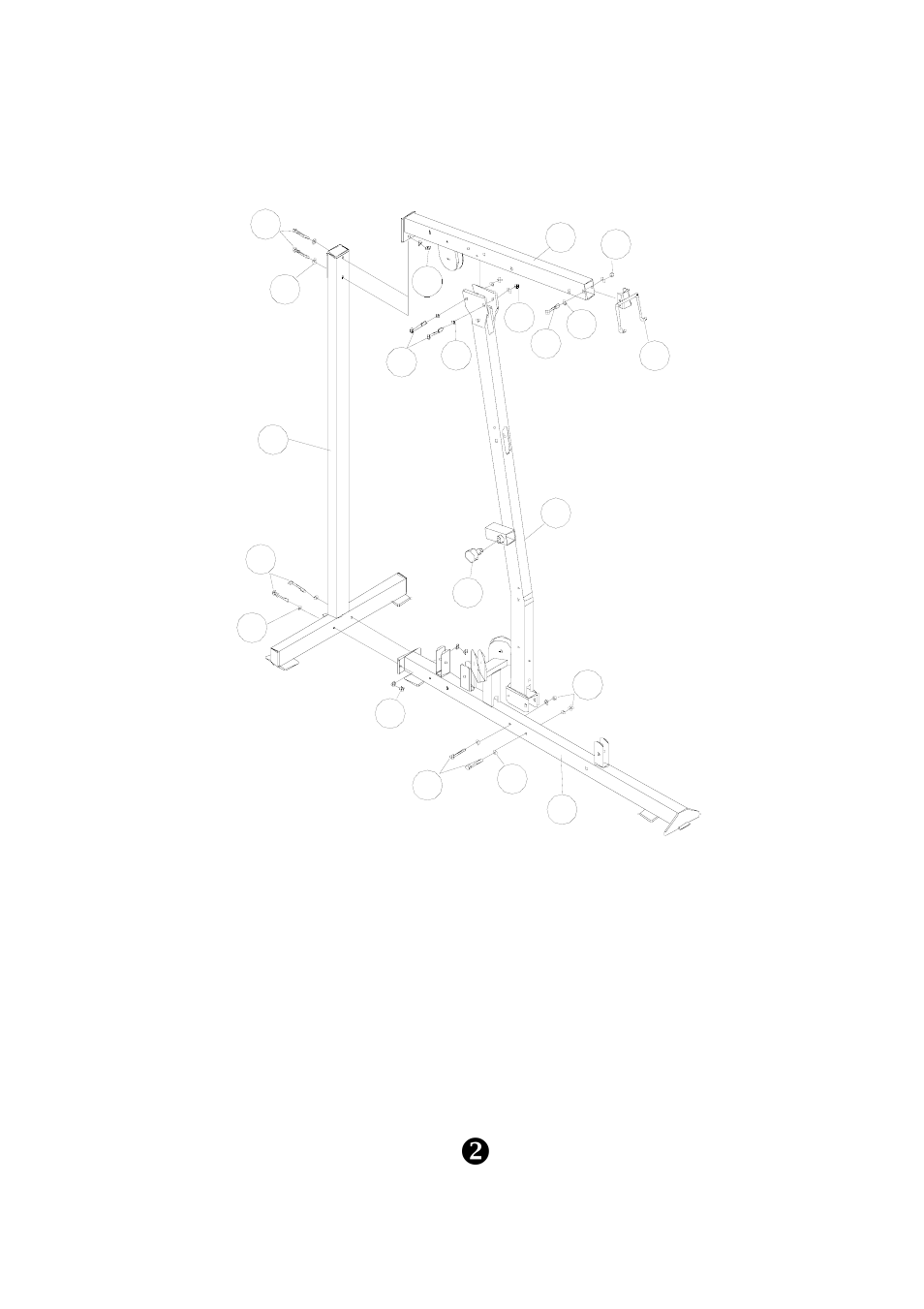 Assembly step 1 | Keys Fitness KPS-2000 User Manual | Page 4 / 20