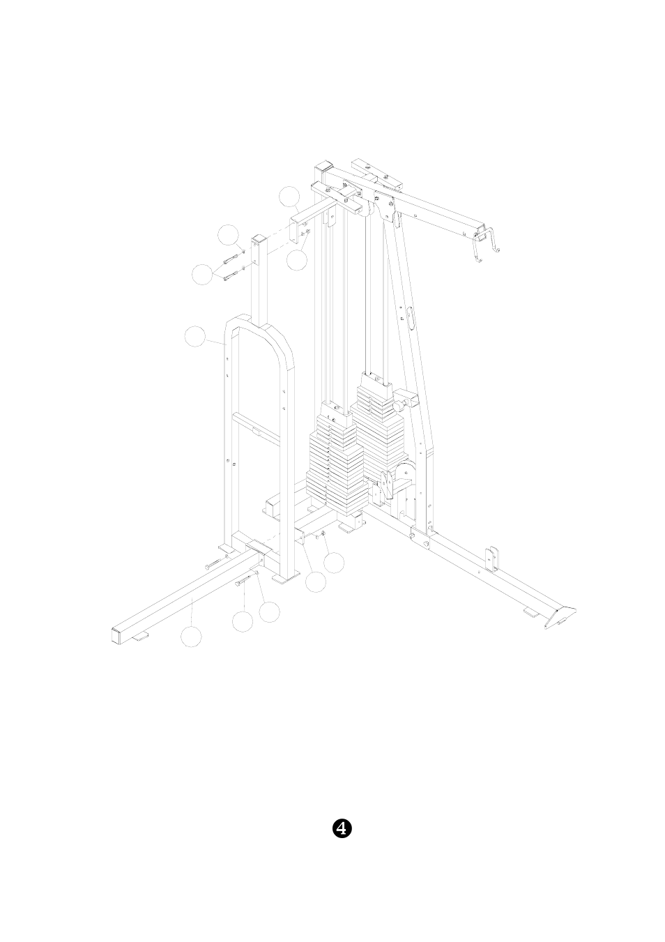 Assembly, Step 3 | Keys Fitness KPS-2000 User Manual | Page 6 / 20