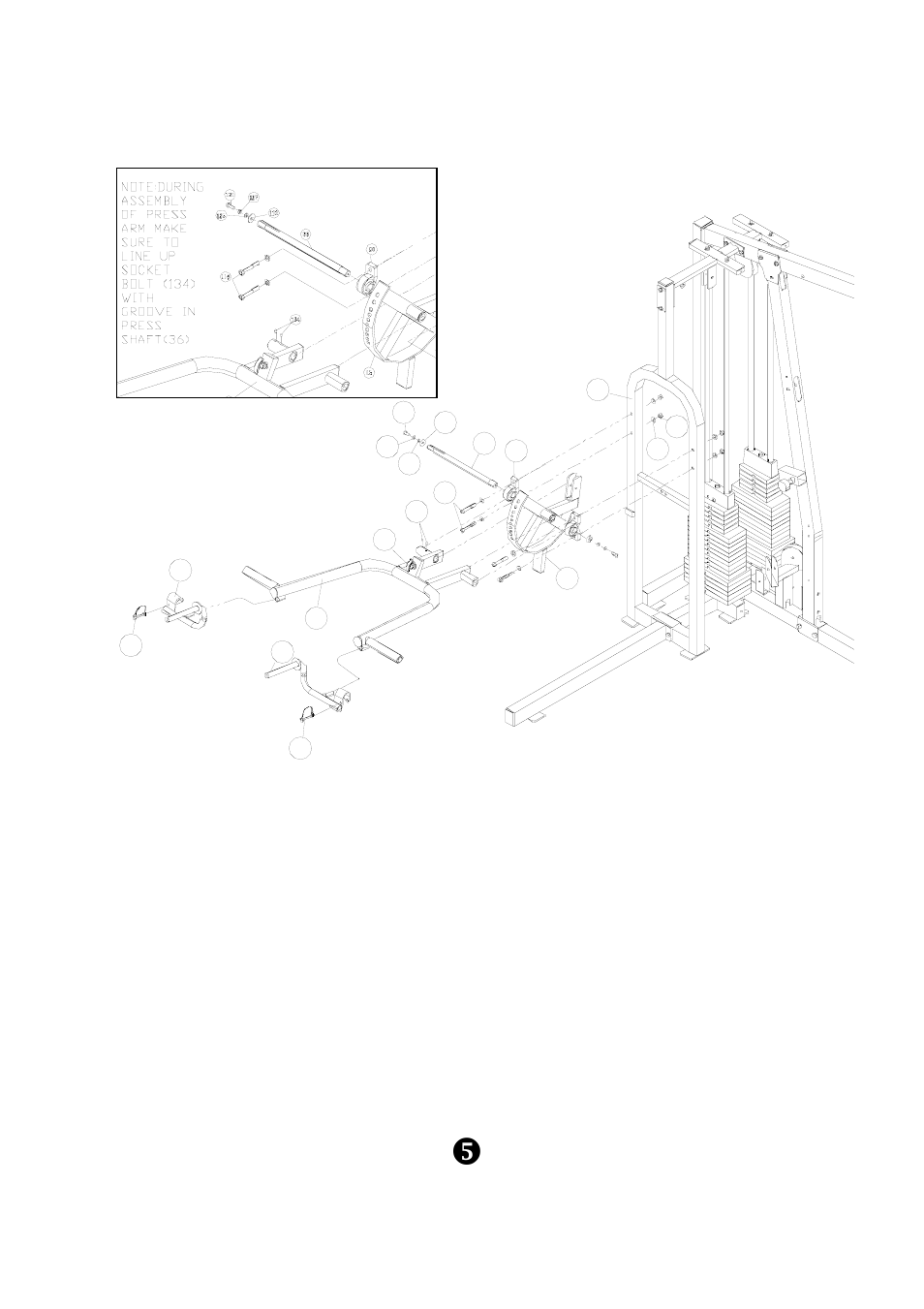 Assembly, Step 4 | Keys Fitness KPS-2000 User Manual | Page 7 / 20