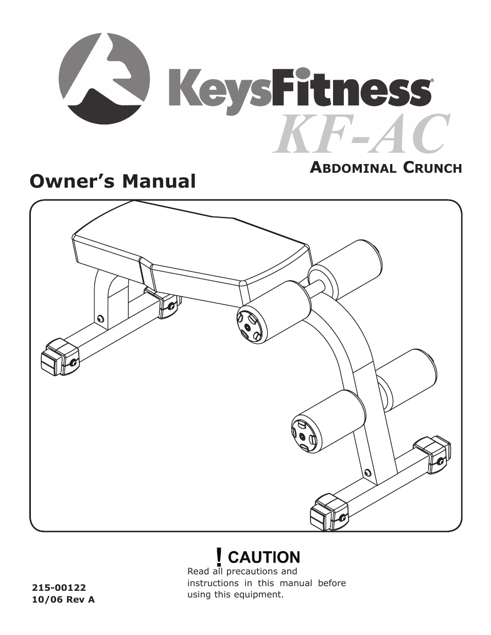 Keys Fitness AbdominAl CrunCh KF-AC User Manual | 12 pages