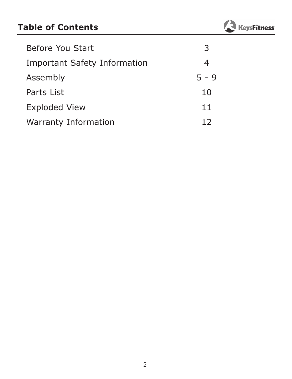 Keys Fitness AbdominAl CrunCh KF-AC User Manual | Page 2 / 12