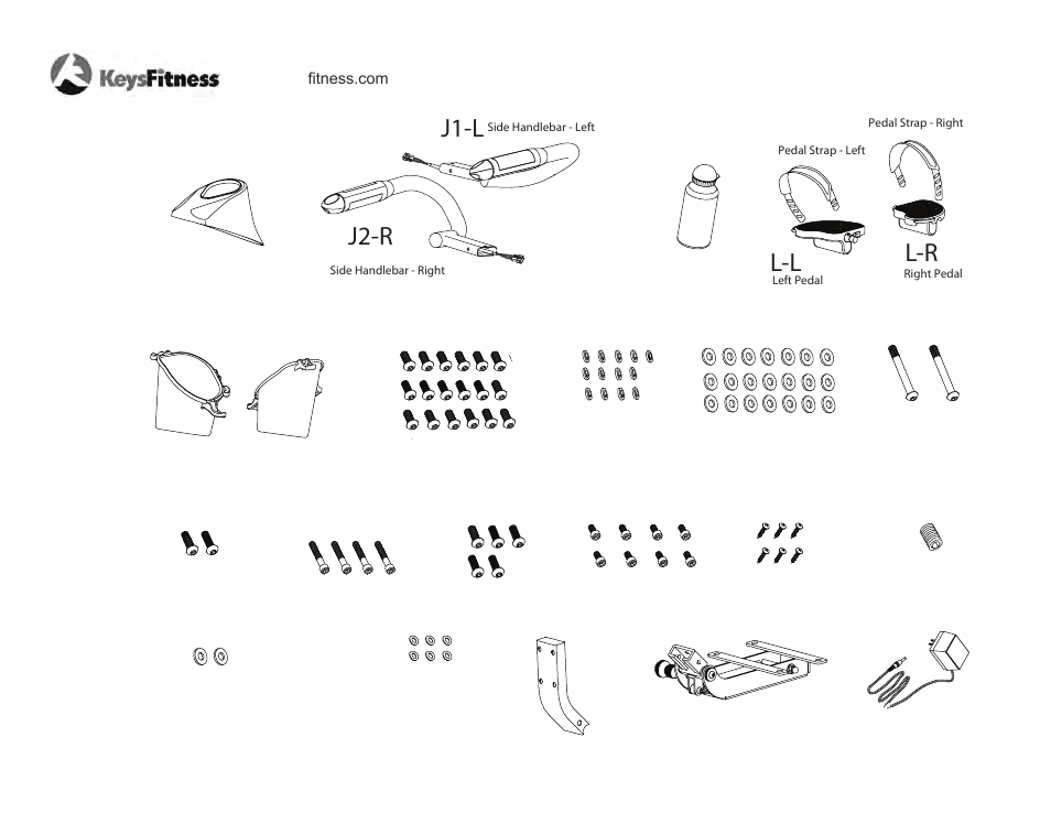 Ij1-l l-l p k, J2-r s4 s5 | Keys Fitness Series KF-R4.0 User Manual | Page 6 / 36