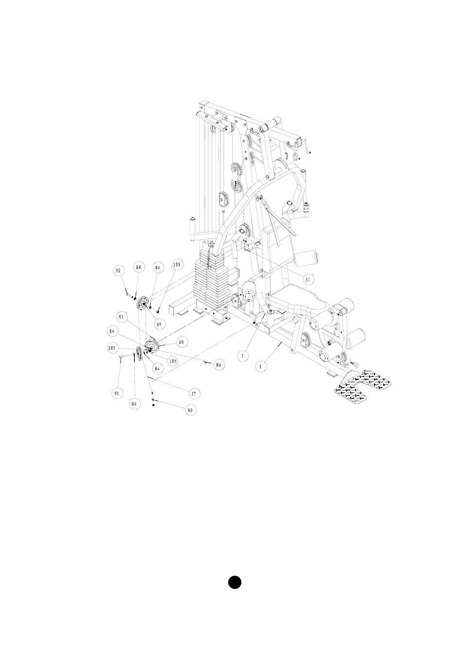 Assembly step 15 | Keys Fitness KPS-1800 User Manual | Page 18 / 25