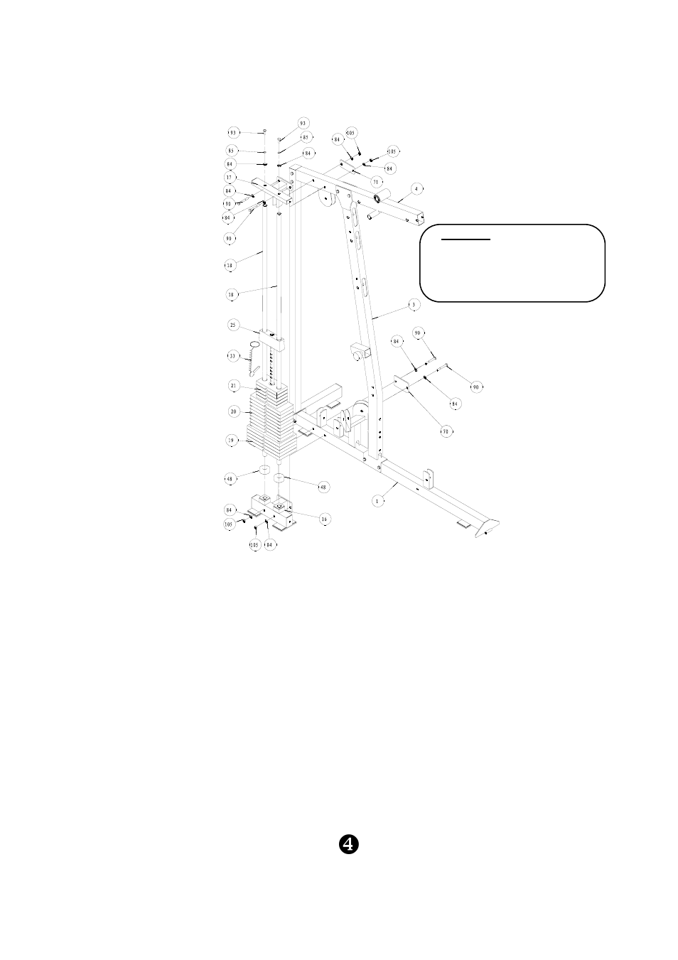 Assembly, Step 3 | Keys Fitness KPS-1800 User Manual | Page 6 / 25