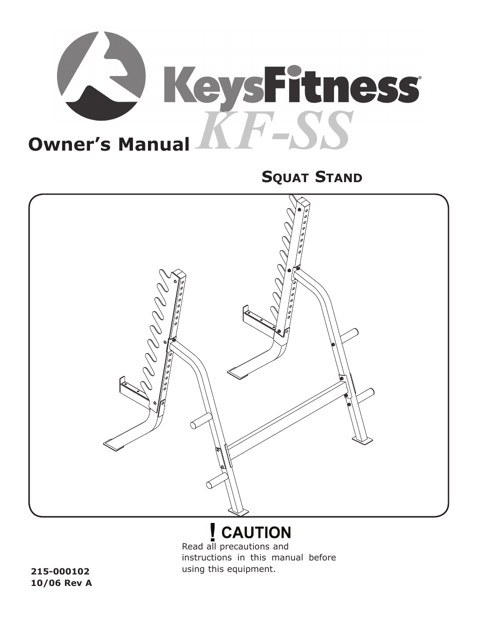 Keys Fitness KF-SS User Manual | 13 pages