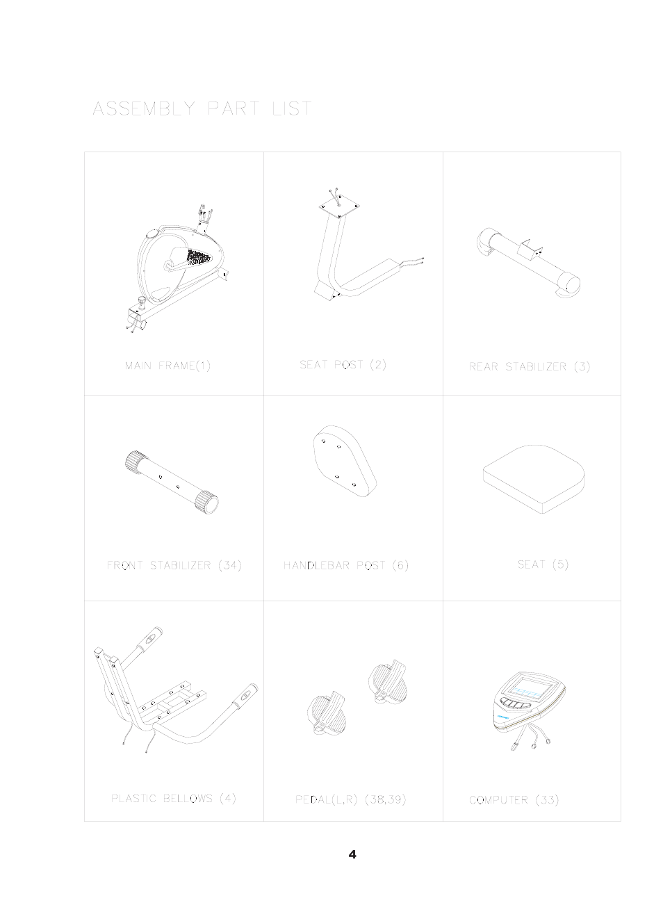 Keys Fitness 5.2 Recumbent User Manual | Page 5 / 13