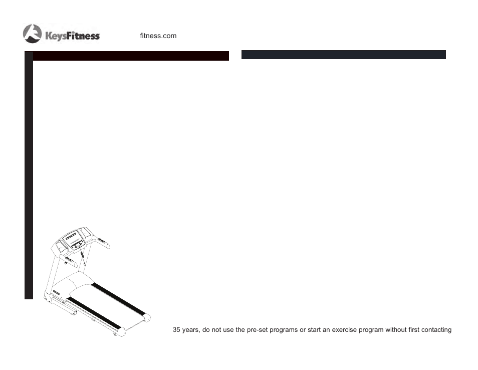 Keys Fitness KF-T2-0 User Manual | Page 2 / 36