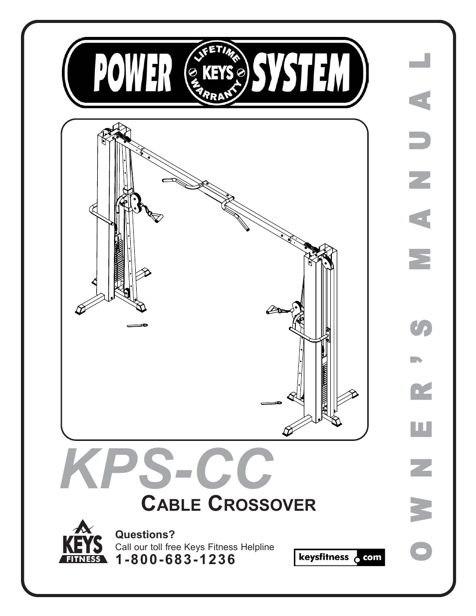 Keys Fitness CABLE CROSSOVER KPS-CC User Manual | 16 pages
