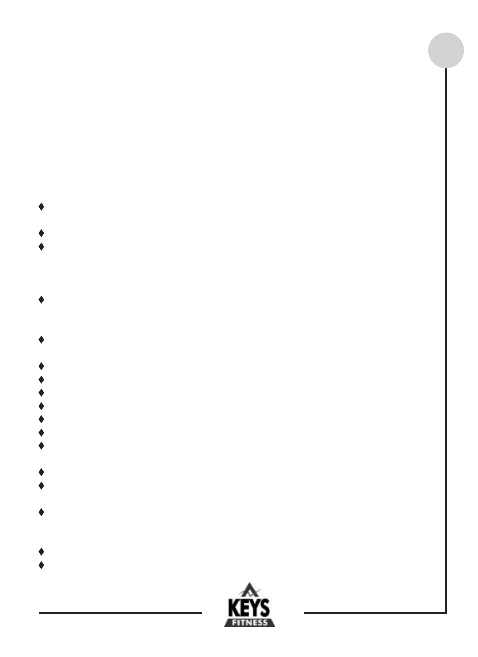 Important safety information | Keys Fitness HT601 User Manual | Page 4 / 20
