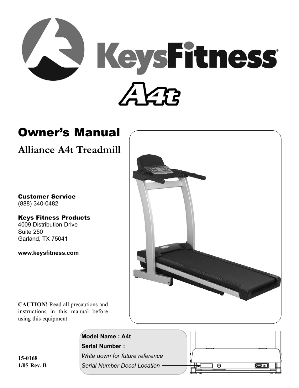 Keys Fitness A4T User Manual | 22 pages