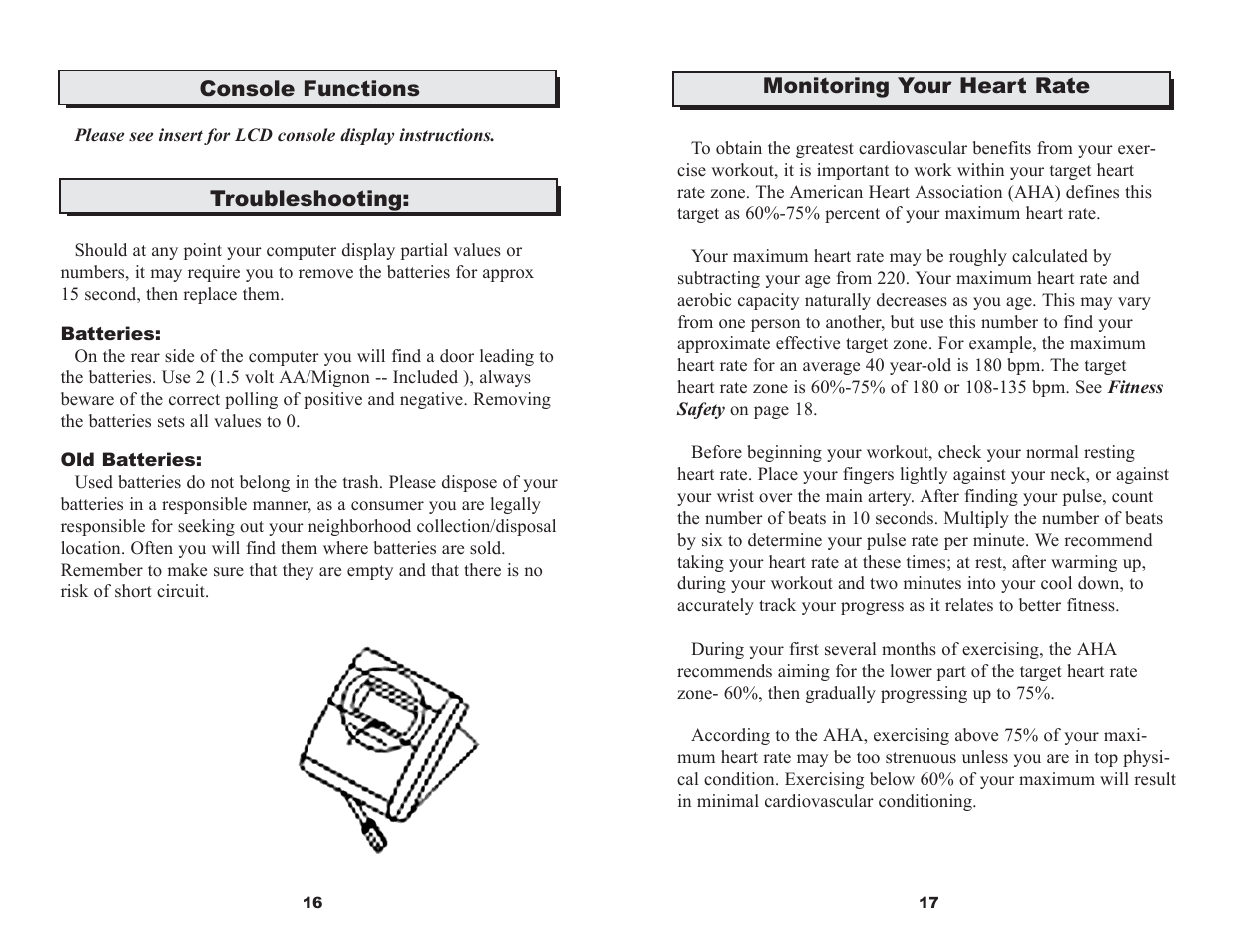 Keys Fitness ET520D User Manual | Page 10 / 11