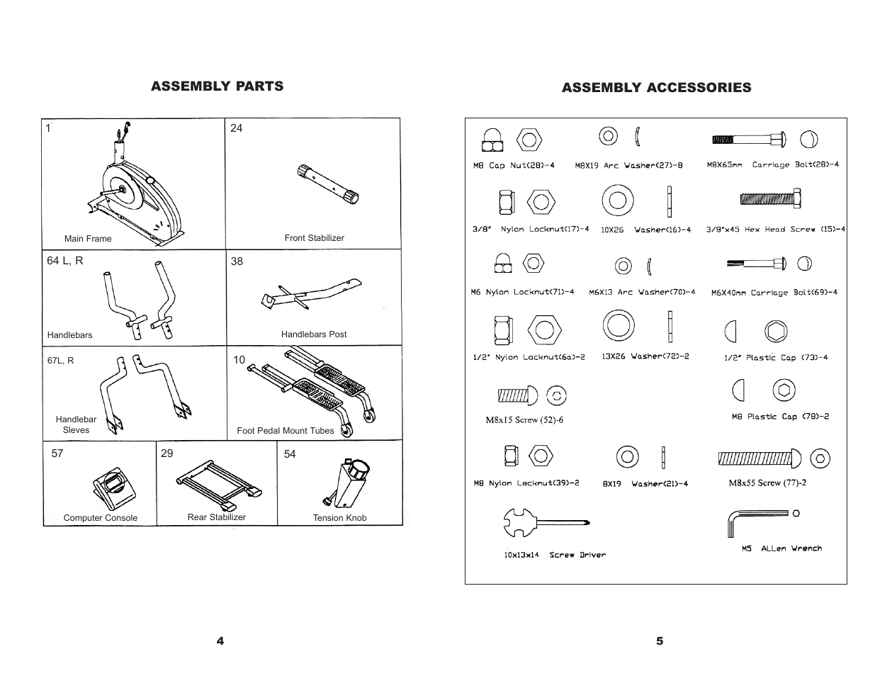 Keys Fitness ET520D User Manual | Page 4 / 11