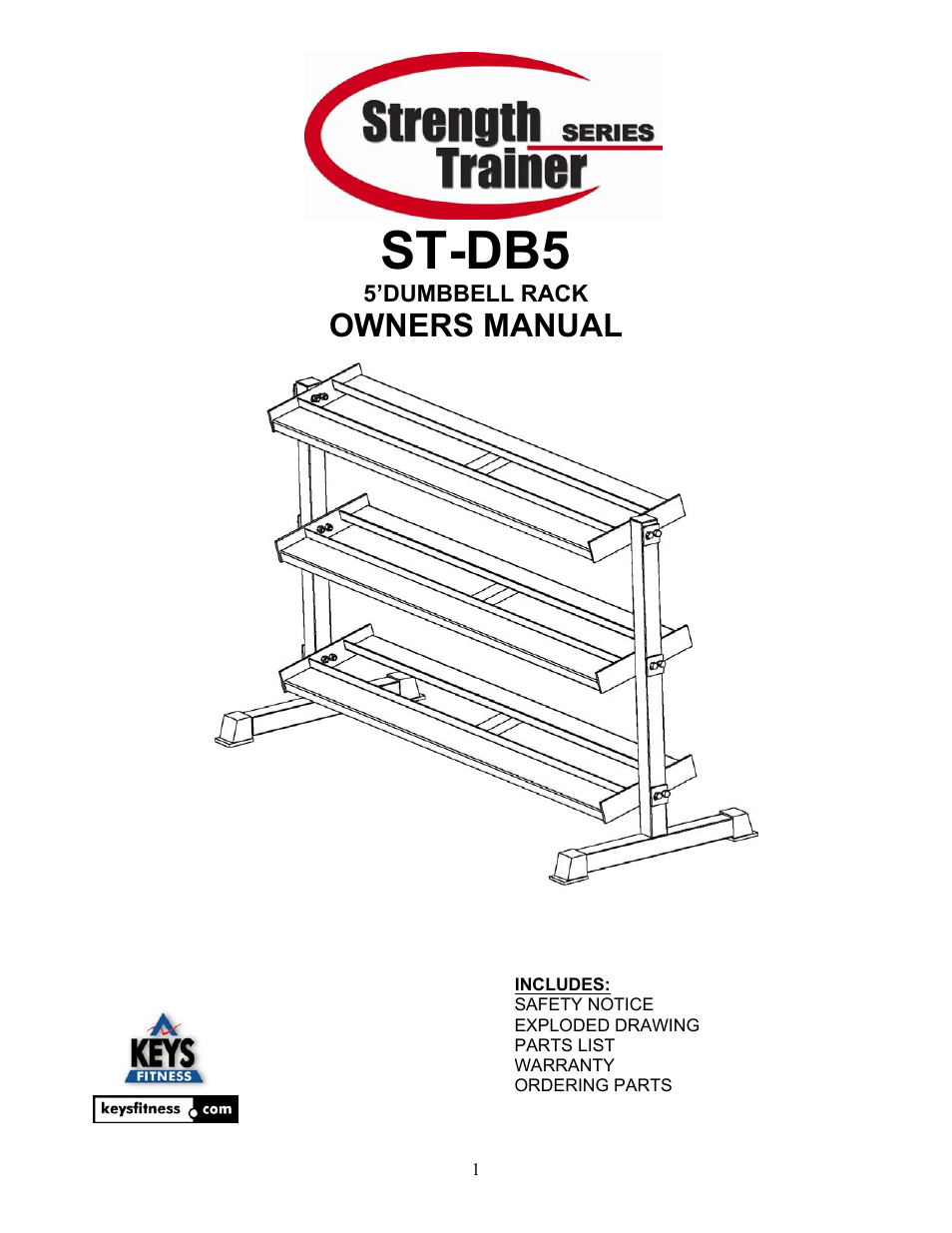 Keys Fitness ST-DB5 User Manual | 4 pages