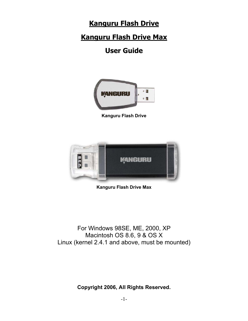 Kanguru Solutions KFD-4G User Manual | 19 pages