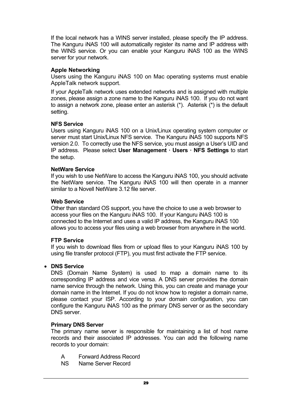 Kanguru Solutions iNAS-100 User Manual | Page 29 / 59