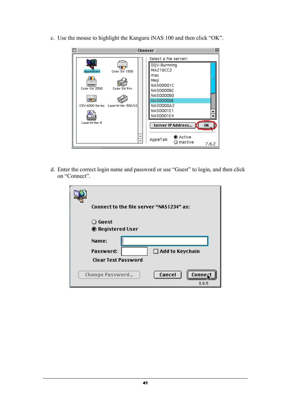 Kanguru Solutions iNAS-100 User Manual | Page 41 / 59