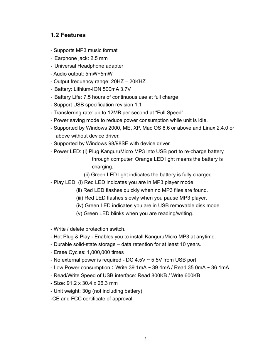 Kanguru Solutions mp3 player and usb flash drive User Manual | Page 4 / 19
