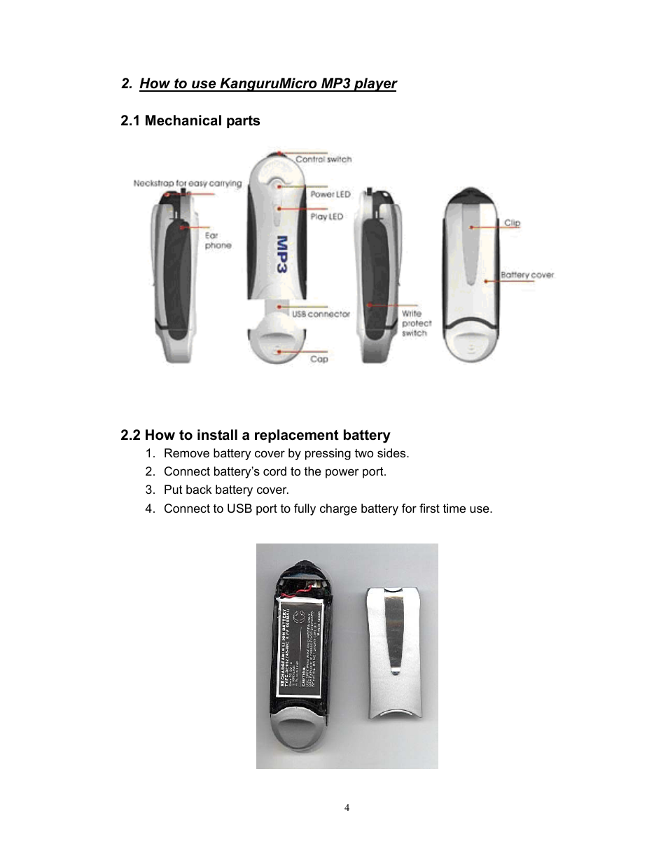 Kanguru Solutions mp3 player and usb flash drive User Manual | Page 5 / 19