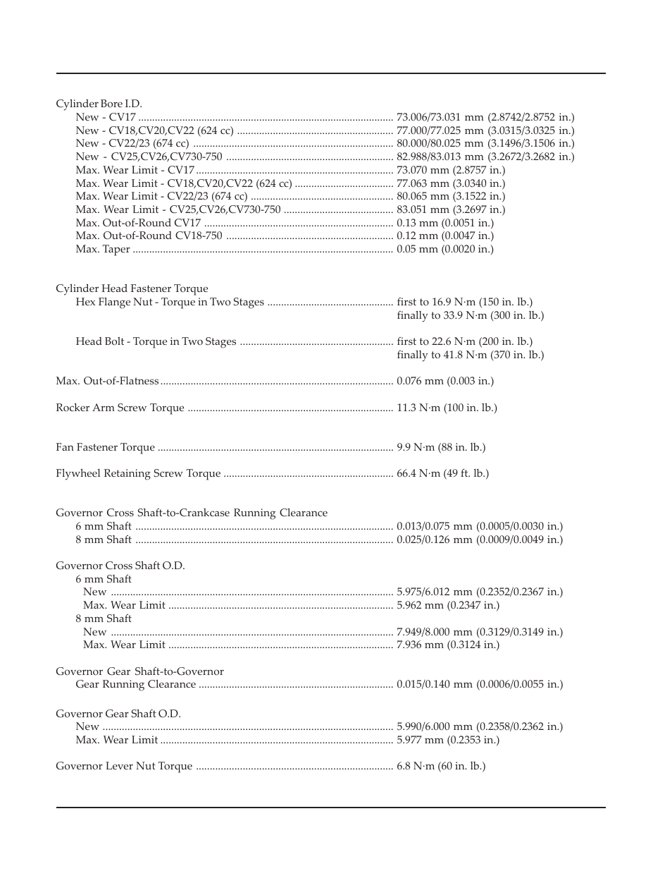 Kohler Command CV730 User Manual | Page 14 / 217