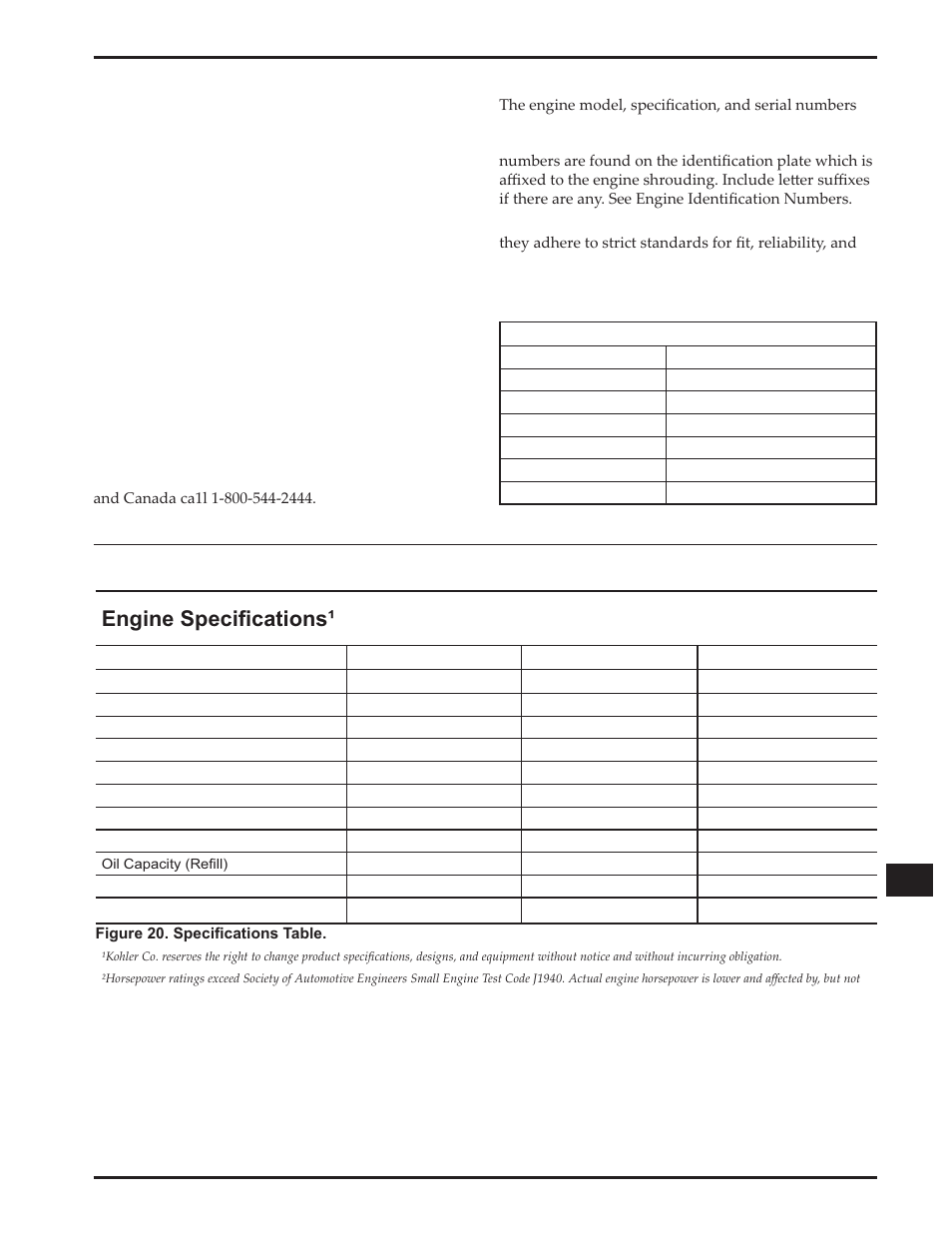 Qjlqh6shfl¿fdwlrqvï, Parts ordering, Ignition | Repairs | Kohler Courage XTR-6 User Manual | Page 13 / 19