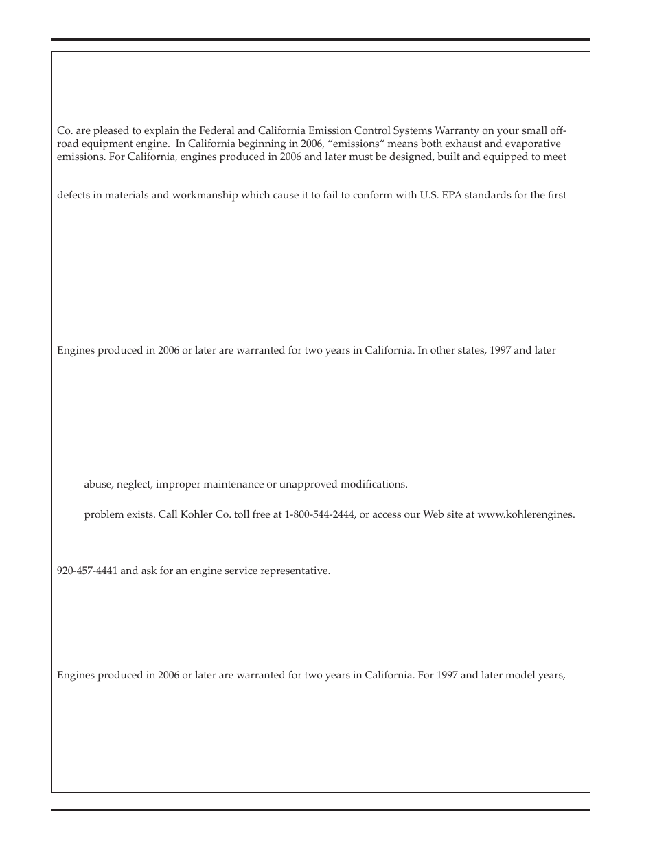 Kohler Courage XTR-6 User Manual | Page 16 / 19