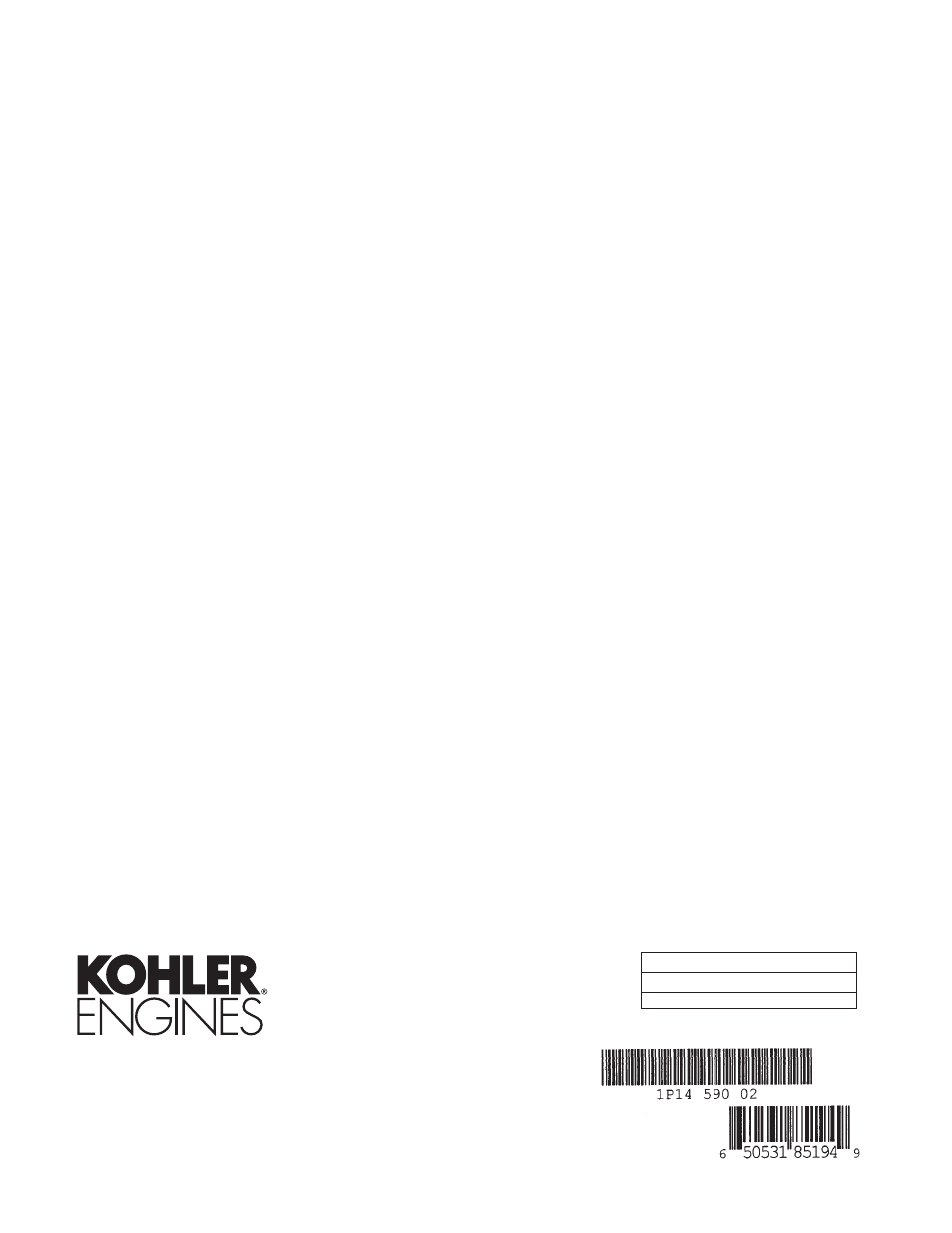 Kohler Courage XTR-6 User Manual | Page 19 / 19