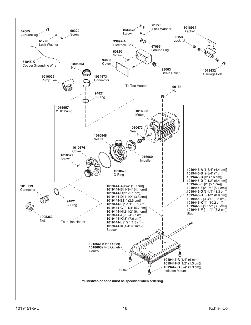 Kohler Bath Whirlpool with Neckjets K-865 User Manual | Page 16 / 56