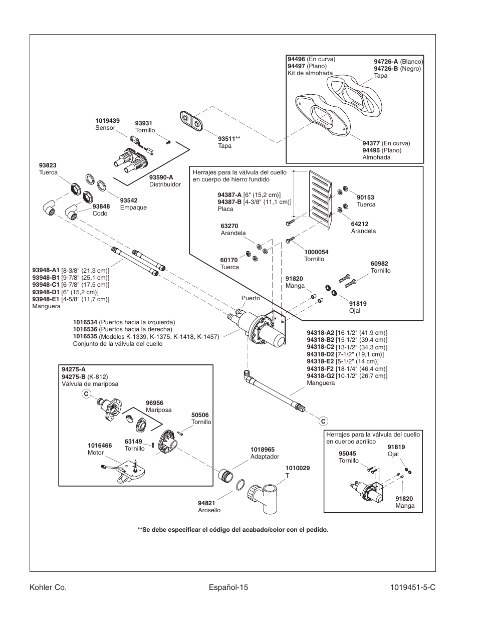 Kohler Bath Whirlpool with Neckjets K-865 User Manual | Page 51 / 56