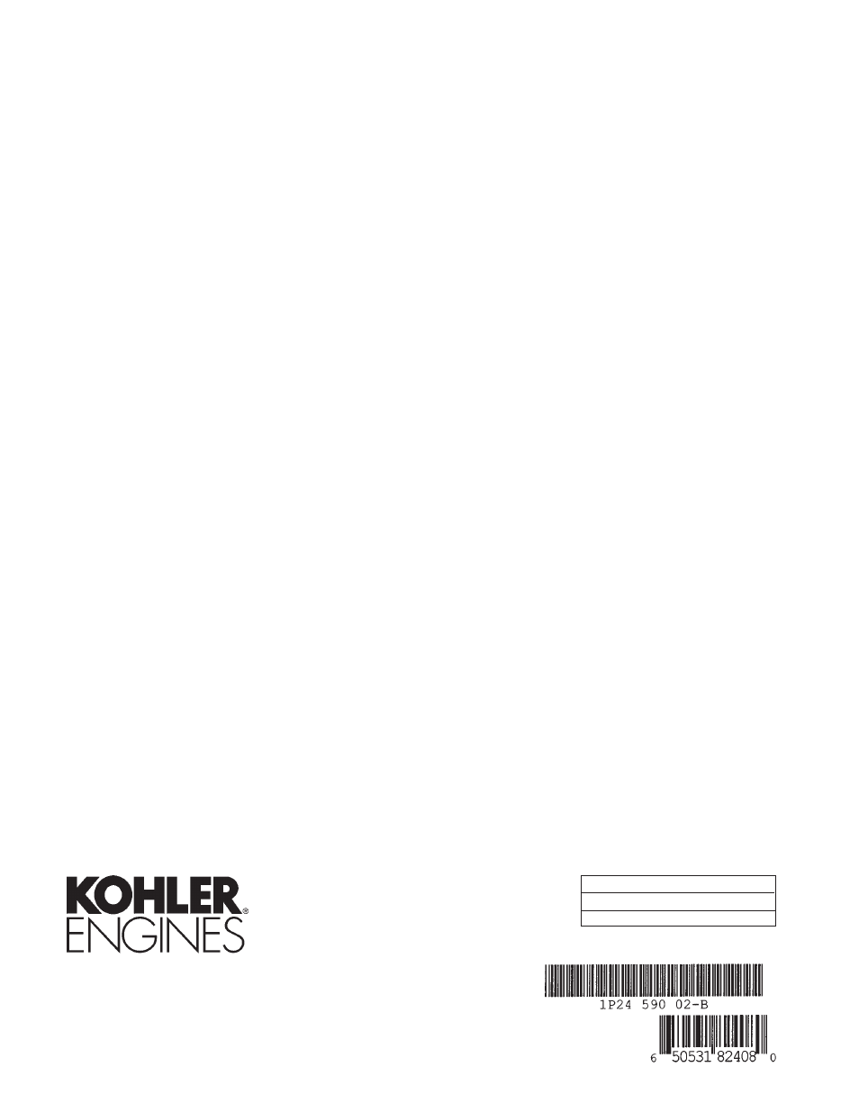 Kohler Command CV740 User Manual | Page 24 / 24