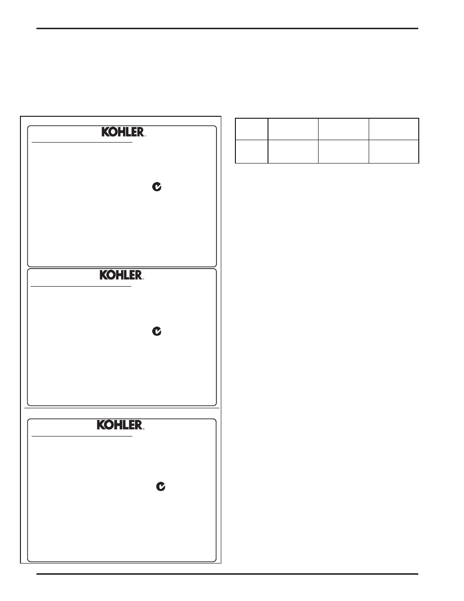 Engine identification numbers, Model designation, Operating instructions | Pre-start checklist | Kohler Command CV740 User Manual | Page 6 / 24