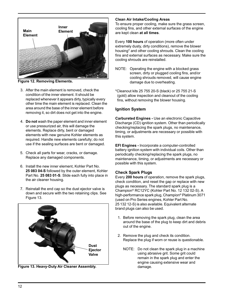 Kohler CH18-26 User Manual | Page 12 / 19