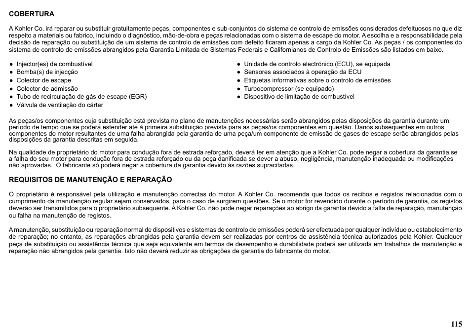 Kohler KD477-2 User Manual | Page 115 / 120